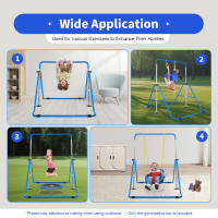 Barra de gimnasia Junior para niños, entrenamiento para gimnasio en casa, barras horizontales altas ajustables - details 7