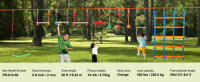 SucceBuy Ninja Warrior Pista de obstáculos para niños, 15,24 m de línea de equilibrio resistente a la intemperie, capacidad de 500 libras, juego al aire libre - details 6