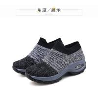 Zapatillas Deportivas para Mujer Zapatos Informales de Malla con Forma Redonda, Cojín de Aire, Color a Juego, Transpirables, Antideslizantes, Planos, Talla Grande 44 - details 20