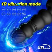 Empaque privado SEX Vibrador de próstata con control remoto enchufable Juguete íntimo para hombres - details 0