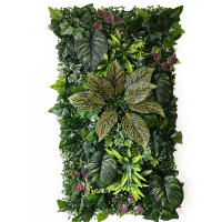 HUATIAN Pantalla de Pared de Hierba Artificial 50cmX100cm Decoración de Habitación Tropical - details 0