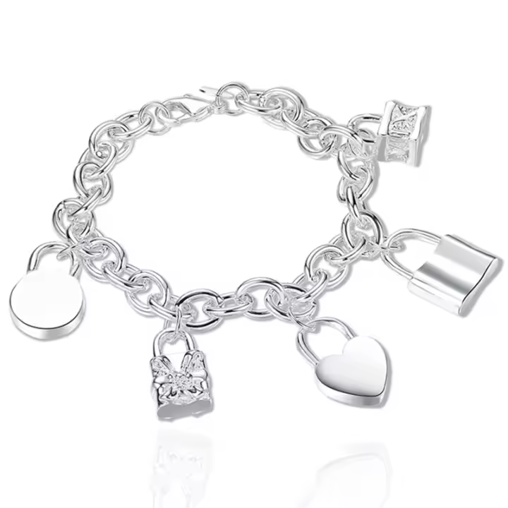 PULSERAS WITH colte de Plata de Ley 925, joyería de moda - 1