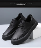 Zapatos de herramientas yuppie de moda transpirables y versátiles, zapatos casuales de suela blanda de cuero genuino para hombres - details 1
