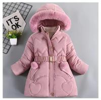 Abrigo de Invierno para Niñas Cálido, Grueso, con Capucha y Cuello de Piel Estilo de Princesa - details 0