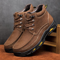 Zapatos de hombre al aire libre de terciopelo de piel de vaca de primera capa de cuero mate de alta calidad - details 12