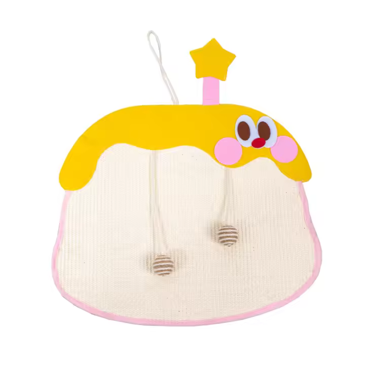 Almohadilla para rascar gatos, tela de fieltro, bola de Sisal, resistente al desgaste, resistente a los arañazos, suministros para mascotas colgantes, almohadilla para rascar juguetes para gatos - 1