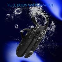 Embalaje privado Sexy HESEKS doble Motor anillo vibratorio funda vibrador extensor agrandar retraso eyaculación erección juguetes sexuales para hombres - details 4