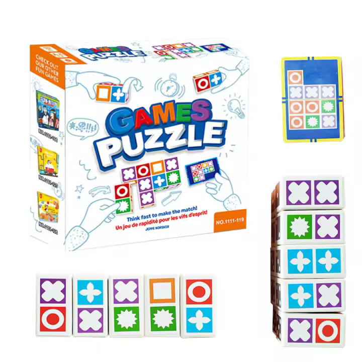 Rompecabezas de pensamiento lógico espacial para niños, juegos de fiesta, juguetes educativos de aprendizaje interactivo para niños - 1