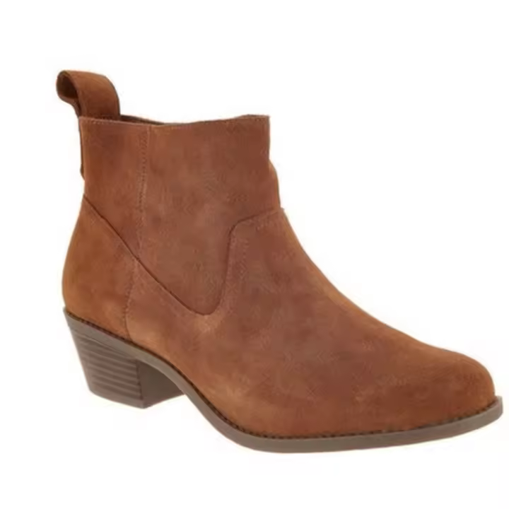 Botines de mujer Otoño e Invierno nuevo estilo británico botas Martin tacón medio grueso zapatos de mujer de cuero esmerilado - 1