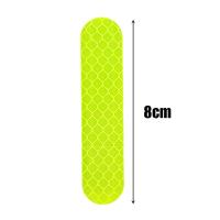 Tira de pegatinas reflectantes de colores para casco de motocicleta, marca de seguridad de advertencia, forma de llanta, tira reflectora de seguridad, accesorios - details 6