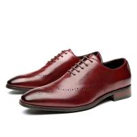2025 Moda de talle alto de cuero estilo casual para caminar para hombres zapatos de vestir de boda, fiesta y oficina - details 6