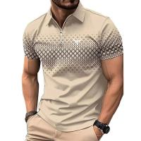 Polo de Moda de Verano para Hombres Manga Corta, Estilo Casual con Abeto, Secado Rápido, Material de Cáñamo Auténtico - details 2