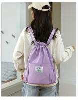 Bolso de mujer nueva moda mochila de cubo de agua Simple ligero con cordón de tela Oxford mochila de viaje bolso de escuela para estudiantes - details 21