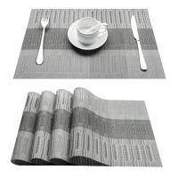 4 piezas de almohadillas tejidas a rayas, posavasos para paleta, tapete de mesa Napperon - details 5
