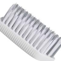 Cepillo de limpieza triangular sin callejón sin salida, cepillo de suelo de cerdas rígidas para colgar con cabeza Triangular, cepillo para huecos de azulejos de cerámica lavable blanco - details 5
