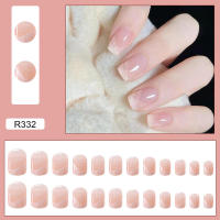 Uñas postizas portátiles artificiales removibles con puntas francesas, uñas a presión, uñas postizas de bailarina tipo ataúd desmontables - details 5
