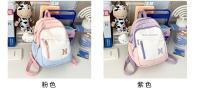 Nueva mochila para niñas, estudiantes de secundaria de escuela primaria, gran capacidad, alto valor, mochila versátil, mochila de color contrastante para mujeres - details 3