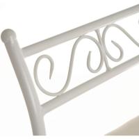 Banqueta pie de Cama de Metal Blanca de 64x68x30 cm - details 6
