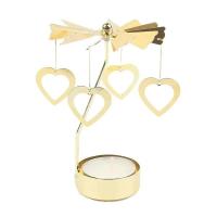 Velas Giratatorias de Metal en Formas de Copo de Nieve y Ángel Portavelas para Té Romántico, Boda, Decoración del Hogar en Navidad - details 34
