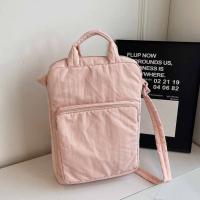 Bolso de nailon de gran capacidad para ordenador portátil, bolso de hombro, bolso cruzado, bolso de mano para documentos de oficina, bolso de mano con cremallera de Color sólido para ordenador - details 19
