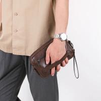 Bandolera de cuero impermeable para hombre, bolso de hombro clásico, de diseñador, de lujo - details 4