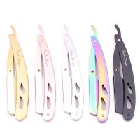 Cuchillo plegable de acero para hombre, herramienta de depilación, con hoja Z6102 maquinilla de afeitar, 10 cuchillas - details 0