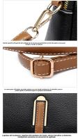 Bolso de Concha Bolso de Hombro Simple Monedero Texturizado Elegante Bolso Pequeño Cruzado - details 24