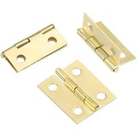Mini conectores a tope con tornillos, bisagras de latón macizo, cajón de gabinete para joyería, cofre, caja de madera, 10 Uds. - details 4