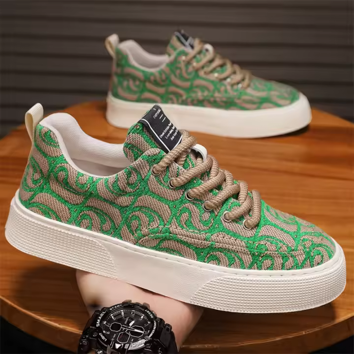 Zapatos de Moda para Hombres Zapatos Deportivos y de Ocio de Suela Gruesa - 1