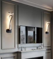 Lámpara LED de pared moderna para dormitorio, sala de estar, iluminación de pasillo interior, decoración de noche, AC85-265V, 24W - details 8