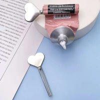 Dispensador de Pasta de Dientes Manual de Metal Tubo de Disenador de Acero Inoxidable Set de Rodillos de Llave para Baño Accesorios de Apto - details 0