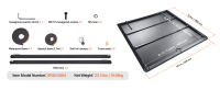 SucceBuy Cubierta enrollable para caja de camioneta - Compatible con Dodge Ram 1500 2002-2018, Ram 2500/3500 2003-2024, Classic 2019-2024, cama de 6.4 x 5.5 pies, PVC suave - details 6