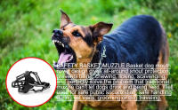 Bozal para perros, bozales de silicona de cesta suave para perros, bozal para mascotas para evitar mordeduras y ladridos con tira reflectante, bozal de entrenamiento ajustable para perros pequeños, medianos y grandes - details 1