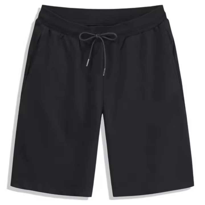 Pantalones Cortos de Verano para Hombres Cintura Elástica, Cordón, Transpirables, Sueltos para Fitness y Ropa Casual de 5 Piezas Material de Algodón y Poliéster - 1