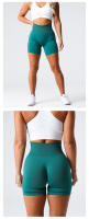 Seamless Professional Sports Shorts Spandex Shorts for Women's Fitness, Elastic, Breathable, Hip Lifting, Casual Sports, Running - details 8