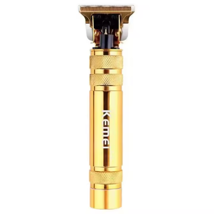 Kemei-cortadora de pelo profesional T9 para hombre, cortadora de pelo eléctrica con borde de Metal recargable, con acabado de barba y delineado, encendedor - 1