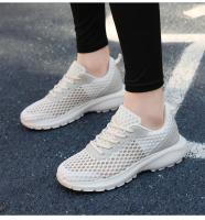Zapatillas de deporte de moda de las mujeres ahuecadas hacia afuera ultra ligeras grandes de malla transpirable zapatos casuales de los zapatos de las mujeres - details 18