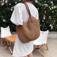 Bolso de mano de paja de gran capacidad para Mujer, Bolso de hombre, informal, de viaje, de mimbre, para Playa y Verano - details 7