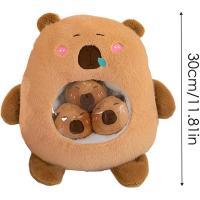 Juguete muñe marrón lindo juguete peluche, portátil con alta elasticidad, cómodo y suave, cojín de peluche para niños - details 4