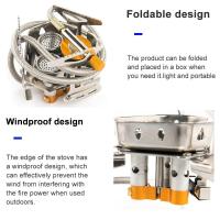 Camping Tourist Burner Big Power Gas Stove Cookware Portable Furnace Picnic Barbecue Tourism Supplies Outdoor Recreation - details 3