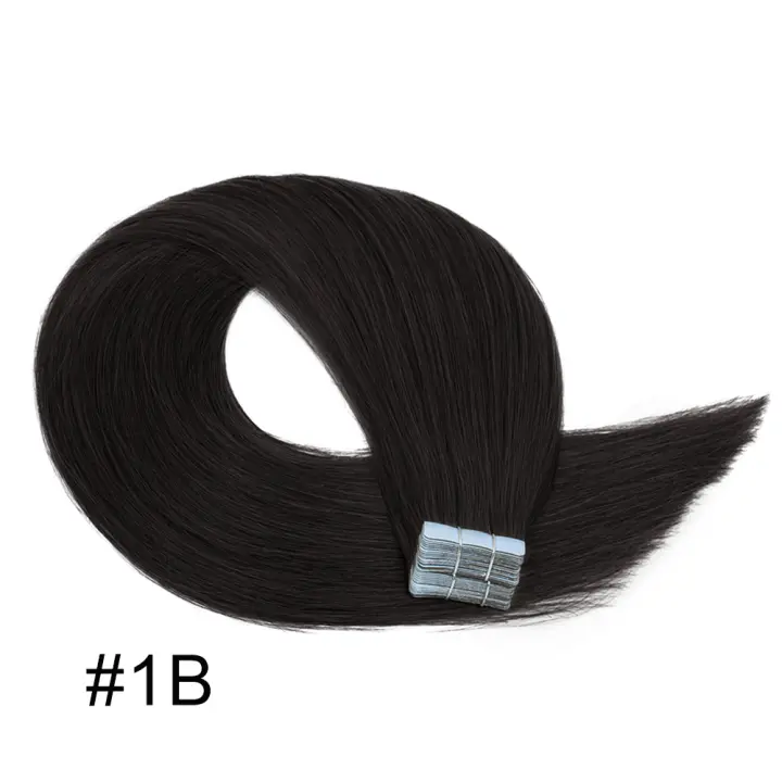 Cinta de extensión de cabello humano 100% Natural, cabello humano Original, cinta Invisible en extensión de cabello humano sin procesar - 1
