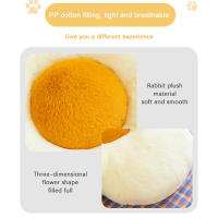 Cojín de Asiento de Margaritas de Peluche Forma de Girasol Almohada de Asiento de Dormitorio para Niños y Niñas Decoración de Oficina Cojines de Sofá Juguetes de Peluche 35cm - details 7