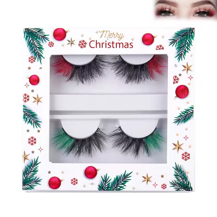 Pestañas Artificiales Suaves Simulación de Maquillaje para Blogger de Belleza 2 Pares - 1