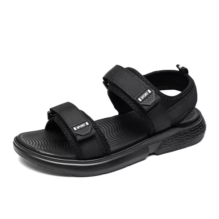 Sandalias deportivas de verano para hombre, zapatos de senderismo acuático para playa, cómodas, transpirables, informales, antideslizantes, para interiores y exteriores - 1