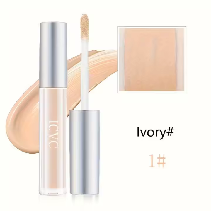 Base de maquillaje corrector de ojos corrector mate maquillaje corrector y corrector de cobertura completa corrector líquido resistente al agua de larga duración - 1