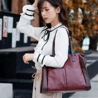 Bolso de piel sintética con asa superior para mujer, bandolera femenina de gran capacidad, diseño de lujo - details 11