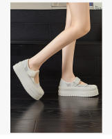 Nuevos zapatos blancos transpirables de suela gruesa que aumentan los zapatos de muffin zapatos casuales de moda zapatos versátiles de las mujeres - details 10