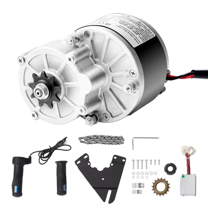 SucceBuy Kit de motor de CC de 250 W, motor de 24 V y 2700 rpm con controlador de velocidad, empuñadura de acelerador para Go Karts, bicicletas eléctricas, motocicletas, scooters - 1