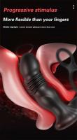 Leten Masajeador Anal Vibrador Control APP Enchufe Anal Telescópico Estimulador Prostatás - details 6