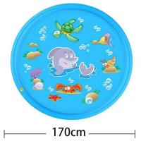 Boquilla de delfín móvil, juego de agua para niños, césped al aire libre, playa, juego de aerosol de verano, tapete con diseño de letras, tapete de juguete - details 13